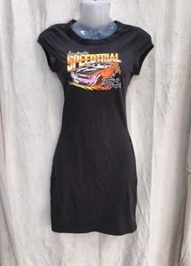 24V. Graphic Print T-Shirt Dress