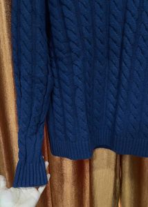 Tommy Hilfiger Navy Blue Cable Knit Sweater