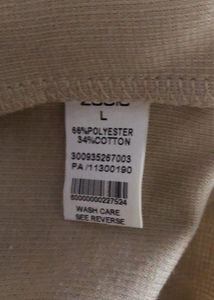 Beige Zudio T-Shirt