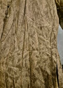 Elegant Beige Ethnic Kurta with Shrug