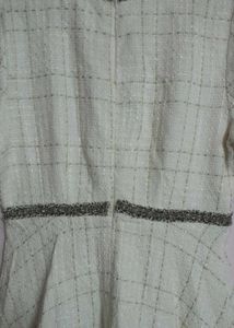 Chanel inspired White Tweed Dress