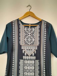 Grey Printed Kurta (Women's)