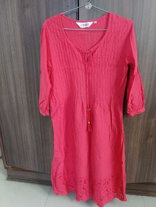 Unused BIBA Bright Coral colour Kurta-size 34