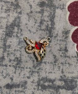 Elegant Red Stone Charm Pendant