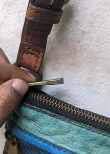 fossil vintage yk2 leather bag