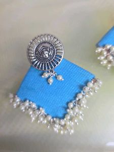Fabric earrings