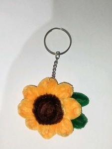 Cute Sunflower Keychain