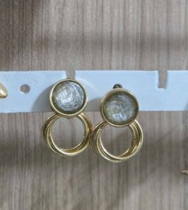 Gold Tone Hoop Earrings