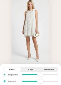 white fringe dress