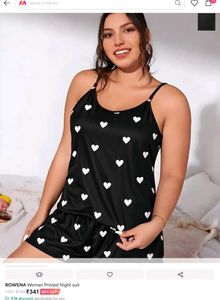 🖤Heart Print Nightsuit🤍
