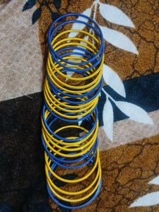 Blue and Gold Bangles Set