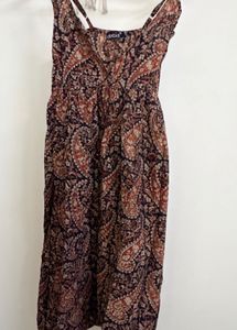 Bohemian Paisley Print Maxi Dress