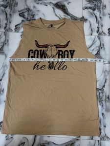 Cowboy Hello Graphic Tank Top