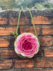 Handmade Rose Clutch with Pearls
