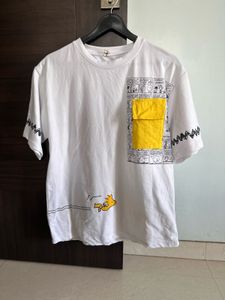 White Peanuts Graphic T-Shirt