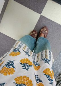 Floral Print Ethnic Kurta