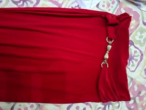 Long straight skirt