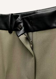 Zara Women High-Waist Straight Pants