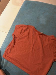 Orange Cropped T-Shirt