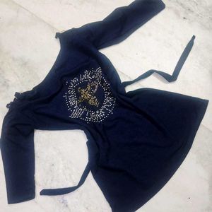Sparkly Embellished Off-Shoulder Top