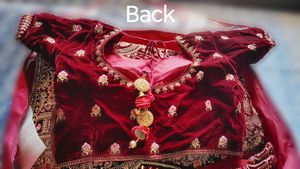 Red Maroon Bridal Engagement Wedding Lehenga Choli