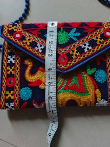 Embroidered Clutch Bag