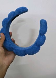 Blue Scalloped Headband