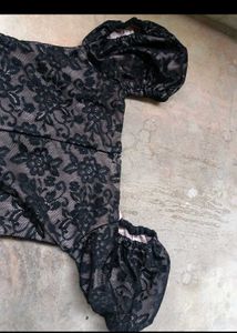 Elegant Black Lace Off-Shoulder Dress