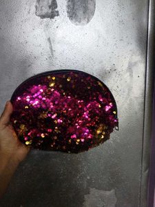 Sequin Makeup Pouch