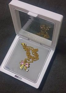 Gold Bow Pendant Necklace