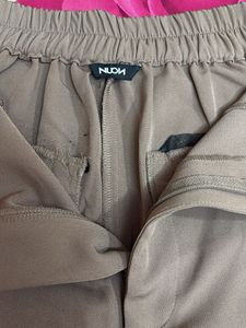 Chic Taupe High-Waisted Shorts