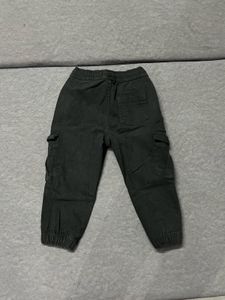 Zudio Kids Black Cargo Jeans