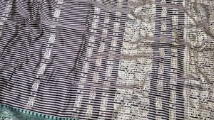 Elegant Striped Silk Saree
