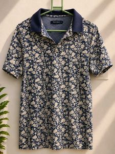 Floral Print Polo Shirt