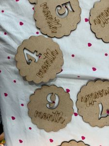 Wooden Milestone Cards for Baby