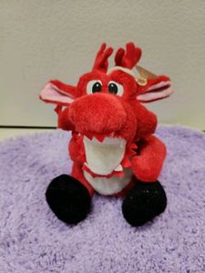 Adorable Red Dragon Plush Toy