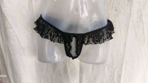 Sheer Lace Trimmed Panty