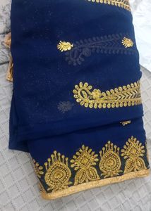 Saree Party Wear With Blouse Peic