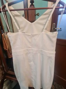 Chic White Knee length Dress
