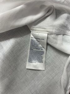 Tommy Hilfiger Men's White Linen Shirt