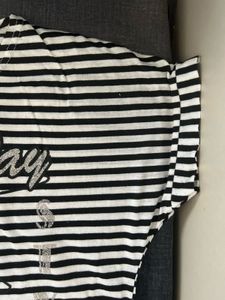 Striped T-Shirt with Graphic Print