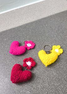 Heart Keychain Set of three