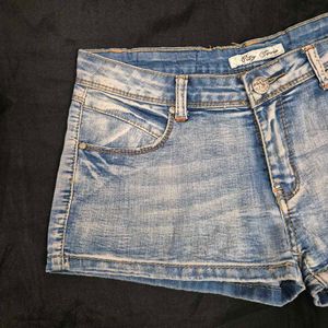 Blue mini  Denim Shorts