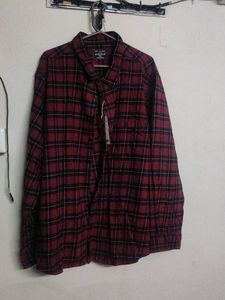 Men's Red Plaid Flannel Shirt