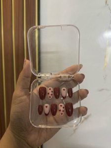 Cherry heart Nails