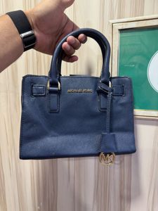 Michael Kors Dillon Navy Blue Mini Satchel Bag