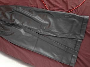 ZARA Black  Leather Pencil Skirt