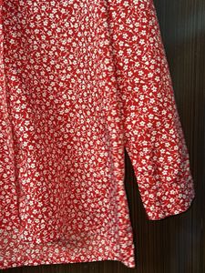 Red Floral Top
