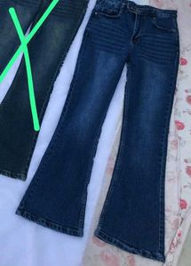 High Waist Bootcut Jeans (dark blue)