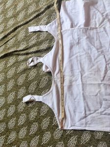 Pack of 2 White Camisoles thick cotton